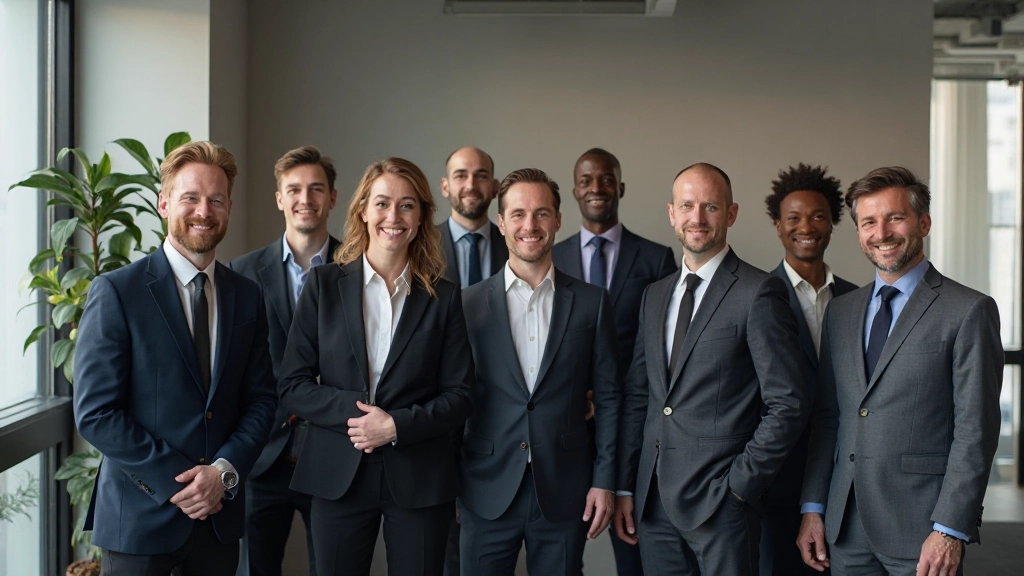 Professionellt team av aff채rsr책dgivare som diskuterar strategiska initiativ